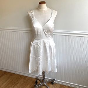 NWT White Satin Dress